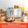 imageBELLA 4 Slice Toaster with Auto Shut Off  Extra Wide Slots ampamp Removable Crumb Tray and Cancel Defrost ampamp Reheat Function  Toast Bread ampamp Bagel BlackAqua