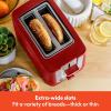 imageBELLA 4 Slice Toaster with Auto Shut Off  Extra Wide Slots ampamp Removable Crumb Tray and Cancel Defrost ampamp Reheat Function  Toast Bread ampamp Bagel BlackRed