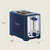 imageBELLA 4 Slice Toaster with Auto Shut Off  Extra Wide Slots ampamp Removable Crumb Tray and Cancel Defrost ampamp Reheat Function  Toast Bread ampamp Bagel BlackBlue