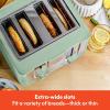 imageBELLA 4 Slice Toaster with Auto Shut Off  Extra Wide Slots ampamp Removable Crumb Tray and Cancel Defrost ampamp Reheat Function  Toast Bread ampamp Bagel BlackSage
