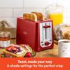 imageBELLA 4 Slice Toaster with Auto Shut Off  Extra Wide Slots ampamp Removable Crumb Tray and Cancel Defrost ampamp Reheat Function  Toast Bread ampamp Bagel BlackRed
