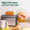 imageBELLA 4 Slice Toaster with Auto Shut Off  Extra Wide Slots and Removable DropDown Crumb Tray with Cancel and Reheat Function  For Texas Toast Large Bread ampamp Bagel Stainless SteelStainless Steel and Black