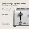imageBELLA 4 Slice Toaster with Auto Shut Off  Extra Wide Slots and Removable DropDown Crumb Tray with Cancel and Reheat Function  For Texas Toast Large Bread ampamp Bagel Stainless SteelStainless Steel
