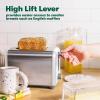 imageBELLA 4 Slice Toaster with Auto Shut Off  Extra Wide Slots and Removable DropDown Crumb Tray with Cancel and Reheat Function  For Texas Toast Large Bread ampamp Bagel Stainless SteelStainless Steel and White