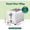 imageBELLA 4 Slice Toaster with Auto Shut Off  Extra Wide Slots and Removable DropDown Crumb Tray with Cancel and Reheat Function  For Texas Toast Large Bread ampamp Bagel Stainless SteelStainless Steel and White