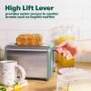 imageBELLA 4 Slice Toaster with Auto Shut Off  Extra Wide Slots and Removable DropDown Crumb Tray with Cancel and Reheat Function  For Texas Toast Large Bread ampamp Bagel Stainless SteelStainless Steel and Sage