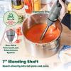 imageBELLA Immersion Hand Blender Portable Mixer with Whisk Attachment  Electric Handheld Juicer Shakes Baby Food and Smoothie Maker Stainless Steel BlackGray