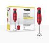 imageBELLA Immersion Hand Blender Portable Mixer with Whisk Attachment  Electric Handheld Juicer Shakes Baby Food and Smoothie Maker Stainless Steel BlackRed