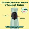 imageBELLA Immersion Hand Blender Portable Mixer with Whisk Attachment  Electric Handheld Juicer Shakes Baby Food and Smoothie Maker Stainless Steel BlackSage