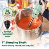 imageBELLA Immersion Hand Blender Portable Mixer with Whisk Attachment  Electric Handheld Juicer Shakes Baby Food and Smoothie Maker Stainless Steel BlackSage
