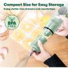 imageBELLA Immersion Hand Blender Portable Mixer with Whisk Attachment  Electric Handheld Juicer Shakes Baby Food and Smoothie Maker Stainless Steel BlackSage