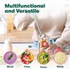 imageBELLA Immersion Hand Blender Portable Mixer with Whisk Attachment  Electric Handheld Juicer Shakes Baby Food and Smoothie Maker Stainless Steel BlackSage