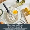 imagebella 2 Piece Compact Masher and Whisk Set Fold Flat Stainless steel and silicone Foldable Masher Ballon Whisk Flat Whisk Nonstick Nonslip Heat safe to 425F SlateSlate