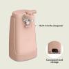 imagebella Automatic Can Opener Hands Free Battery Operated Cordless Stainless steel blade to open any Size Can with Magnet to Safely Remove Lid Seamless Opening Decreases Sharp Edges SlateBlossom