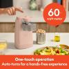 imagebella Automatic Can Opener Hands Free Battery Operated Cordless Stainless steel blade to open any Size Can with Magnet to Safely Remove Lid Seamless Opening Decreases Sharp Edges SlateBlossom