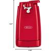 imagebella Automatic Can Opener Hands Free Battery Operated Cordless Stainless steel blade to open any Size Can with Magnet to Safely Remove Lid Seamless Opening Decreases Sharp Edges SlateRed