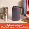 imagebella Automatic Can Opener Hands Free Battery Operated Cordless Stainless steel blade to open any Size Can with Magnet to Safely Remove Lid Seamless Opening Decreases Sharp Edges SlatePlum