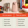 imagebella Automatic Can Opener Hands Free Battery Operated Cordless Stainless steel blade to open any Size Can with Magnet to Safely Remove Lid Seamless Opening Decreases Sharp Edges SlateBlossom
