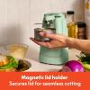 imagebella Automatic Can Opener Hands Free Battery Operated Cordless Stainless steel blade to open any Size Can with Magnet to Safely Remove Lid Seamless Opening Decreases Sharp Edges SlateSeaglass