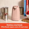 imagebella Automatic Can Opener Hands Free Battery Operated Cordless Stainless steel blade to open any Size Can with Magnet to Safely Remove Lid Seamless Opening Decreases Sharp Edges SlateBlossom
