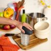 imagebella Automatic Can Opener Hands Free Battery Operated Cordless Stainless steel blade to open any Size Can with Magnet to Safely Remove Lid Seamless Opening Decreases Sharp Edges SlateSlate