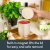 imagebella Automatic Can Opener Hands Free Battery Operated Cordless Stainless steel blade to open any Size Can with Magnet to Safely Remove Lid Seamless Opening Decreases Sharp Edges SlateOatmilk
