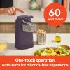 imagebella Automatic Can Opener Hands Free Battery Operated Cordless Stainless steel blade to open any Size Can with Magnet to Safely Remove Lid Seamless Opening Decreases Sharp Edges SlatePlum