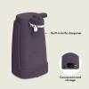 imagebella Automatic Can Opener Hands Free Battery Operated Cordless Stainless steel blade to open any Size Can with Magnet to Safely Remove Lid Seamless Opening Decreases Sharp Edges SlatePlum