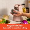 imagebella Automatic Can Opener Hands Free Battery Operated Cordless Stainless steel blade to open any Size Can with Magnet to Safely Remove Lid Seamless Opening Decreases Sharp Edges SlateBlossom