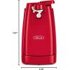 imagebella Automatic Can Opener Hands Free Battery Operated Cordless Stainless steel blade to open any Size Can with Magnet to Safely Remove Lid Seamless Opening Decreases Sharp Edges SlateRed