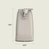 imagebella Automatic Can Opener Hands Free Battery Operated Cordless Stainless steel blade to open any Size Can with Magnet to Safely Remove Lid Seamless Opening Decreases Sharp Edges SlateOatmilk