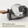 imagebella Classic Rotating Belgian Waffle Maker with Nonstick Plates Removable Drip Tray Adjustable Browning Control and Cool Touch Handles Stainless SteelPolished Stainless Steel