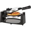 imagebella Classic Rotating Belgian Waffle Maker with Nonstick Plates Removable Drip Tray Adjustable Browning Control and Cool Touch Handles Stainless SteelPolished Stainless Steel