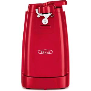 imagebella Automatic Can Opener Hands Free Battery Operated Cordless Stainless steel blade to open any Size Can with Magnet to Safely Remove Lid Seamless Opening Decreases Sharp Edges SlateRed