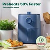 image:imageBELLA 29QT Manual Air Fryer No PreHeat Needed NoOil Frying Fast Healthy Evenly Cooked Meal Every Time Removeable Dishwasher Safe Non Stick Pan and Crisping Tray for Easy Clean Up Matte WhiteMatte Blue