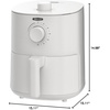image:imageBELLA 29QT Manual Air Fryer No PreHeat Needed NoOil Frying Fast Healthy Evenly Cooked Meal Every Time Removeable Dishwasher Safe Non Stick Pan and Crisping Tray for Easy Clean Up Matte WhiteMatte White