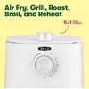 image:imageBELLA 29QT Manual Air Fryer No PreHeat Needed NoOil Frying Fast Healthy Evenly Cooked Meal Every Time Removeable Dishwasher Safe Non Stick Pan and Crisping Tray for Easy Clean Up Matte WhiteMatte White