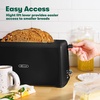 image:imageBELLA 4 Slice Toaster Long Slot amp Removable Crumb Tray  7 Shading Options with Auto Shut Off Cancel amp Reheat Button  Toast Bread amp Bagel SageBlack