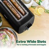 image:imageBELLA 4 Slice Toaster Long Slot amp Removable Crumb Tray  7 Shading Options with Auto Shut Off Cancel amp Reheat Button  Toast Bread amp Bagel SageBlack