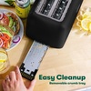 image:imageBELLA 4 Slice Toaster Long Slot amp Removable Crumb Tray  7 Shading Options with Auto Shut Off Cancel amp Reheat Button  Toast Bread amp Bagel SageBlack
