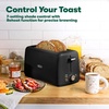 image:imageBELLA 4 Slice Toaster Long Slot amp Removable Crumb Tray  7 Shading Options with Auto Shut Off Cancel amp Reheat Button  Toast Bread amp Bagel SageBlack