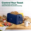 image:imageBELLA 4 Slice Toaster Long Slot amp Removable Crumb Tray  7 Shading Options with Auto Shut Off Cancel amp Reheat Button  Toast Bread amp Bagel SageBlue