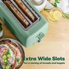image:imageBELLA 4 Slice Toaster Long Slot amp Removable Crumb Tray  7 Shading Options with Auto Shut Off Cancel amp Reheat Button  Toast Bread amp Bagel SageSage