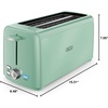 image:imageBELLA 4 Slice Toaster Long Slot amp Removable Crumb Tray  7 Shading Options with Auto Shut Off Cancel amp Reheat Button  Toast Bread amp Bagel SageSage