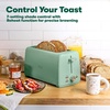 image:imageBELLA 4 Slice Toaster Long Slot amp Removable Crumb Tray  7 Shading Options with Auto Shut Off Cancel amp Reheat Button  Toast Bread amp Bagel SageSage