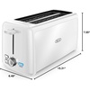 image:imageBELLA 4 Slice Toaster Long Slot amp Removable Crumb Tray  7 Shading Options with Auto Shut Off Cancel amp Reheat Button  Toast Bread amp Bagel SageWhite