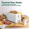 image:imageBELLA 4 Slice Toaster Long Slot amp Removable Crumb Tray  7 Shading Options with Auto Shut Off Cancel amp Reheat Button  Toast Bread amp Bagel SageWhite