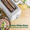 image:imageBELLA 4 Slice Toaster Long Slot amp Removable Crumb Tray  7 Shading Options with Auto Shut Off Cancel amp Reheat Button  Toast Bread amp Bagel SageWhite