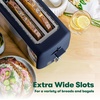 image:imageBELLA 4 Slice Toaster Long Slot amp Removable Crumb Tray  7 Shading Options with Auto Shut Off Cancel amp Reheat Button  Toast Bread amp Bagel Sagestainless steel sage blue
