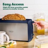 image:imageBELLA 4 Slice Toaster Long Slot amp Removable Crumb Tray  7 Shading Options with Auto Shut Off Cancel amp Reheat Button  Toast Bread amp Bagel Sagestainless steel sage blue